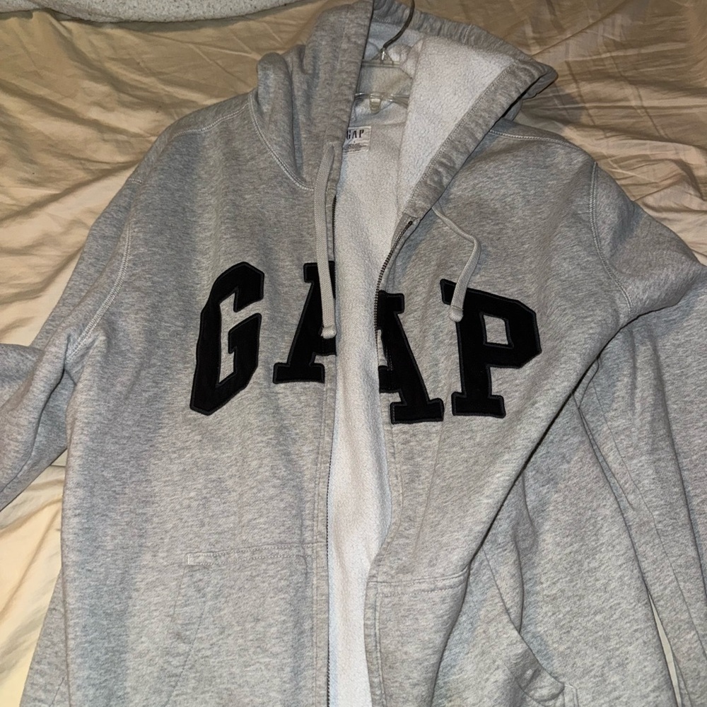 GAP Light Gray Hoodie with White Lining